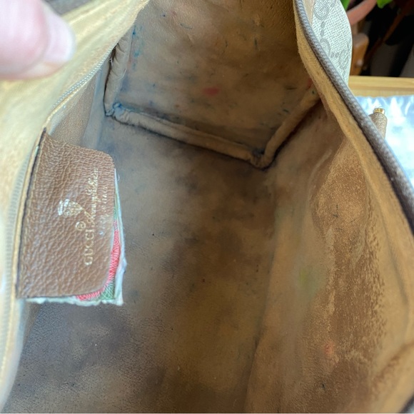 Vintage Gucci Brown Boston Web Bag Doctor Satchel with Dust Cover - Picture 16 of 16